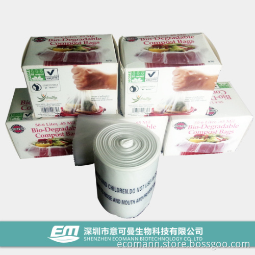 Compostable and Biodegradable Trash Bag